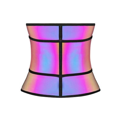 Rainbow Goddess Single Latex Reflective Belt