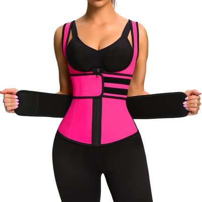 Curvy Rose Goddess Double Latex Trainer Vest