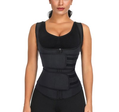 Double Latex Belt Trainer Vest