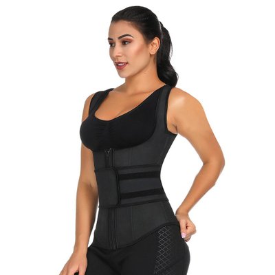 Latex Single Belt Vest