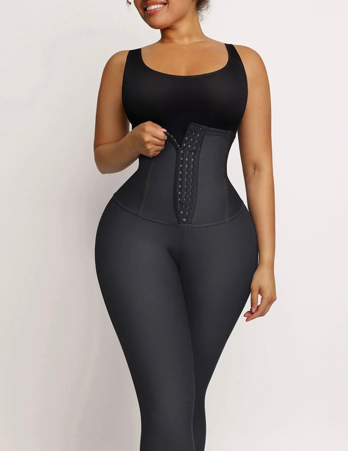 Black Denim High Waist Shaping Jeggings