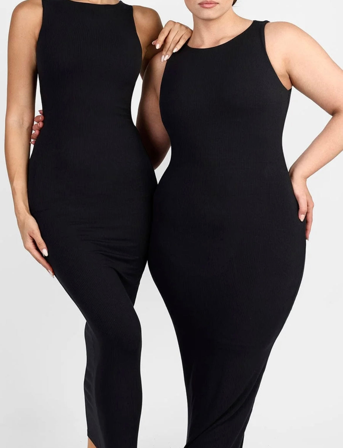 Curvy Goddess Crewneck Shapewear Dress