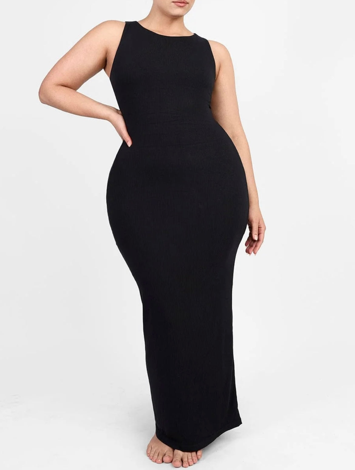 Curvy Goddess Crewneck Shapewear Dress