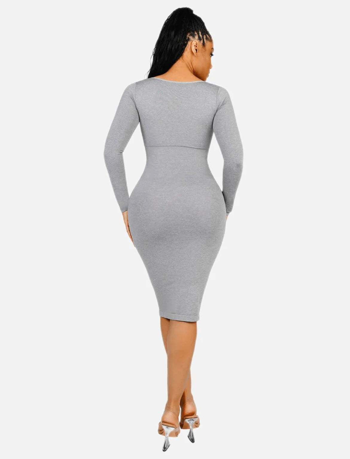 Blue Compression Bodycon Shapewear Dress