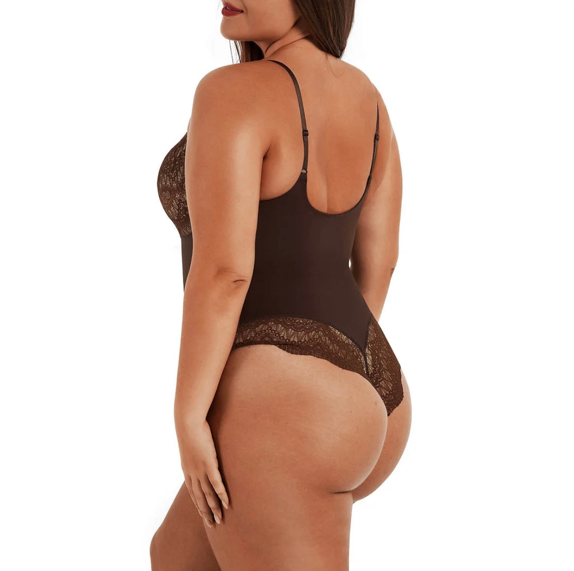 Brown Lingerie Shapewear Bodysuit